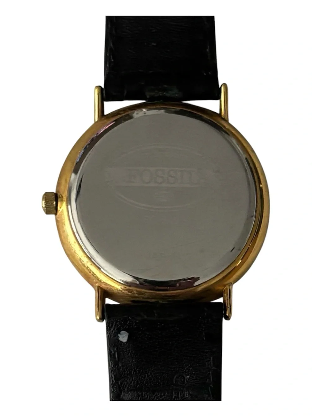 1992 Rare Vintage Fossil women’s Watch Mother of Pearl w/alligator Strap SC5493